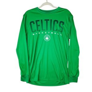 NBA Ultra Game Boston Celtics Mens Small Green Long Sleeve Basketball Shirt
